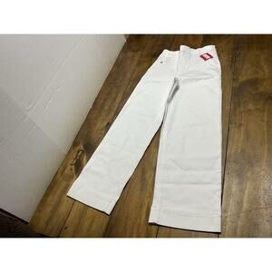 SPANX Stretch Twill Cropped Wide Leg Pant Bright White Size XS NWT
